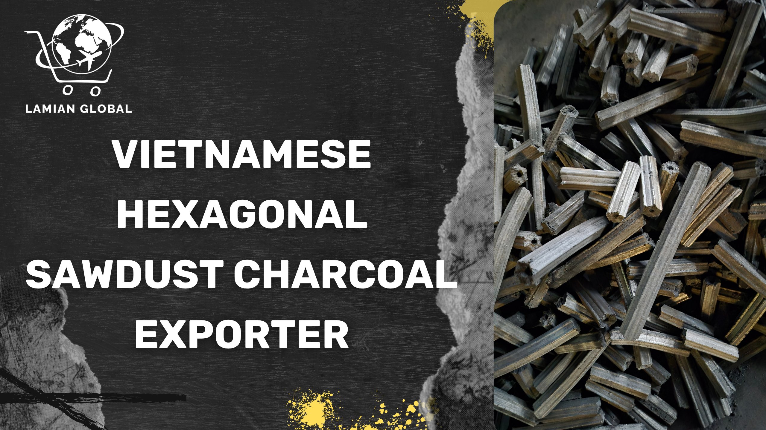 Vietnamese hexagonal sawdust charcoal exporter