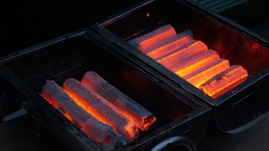 Premium sawdust charcoal briquettes from Lamian Global