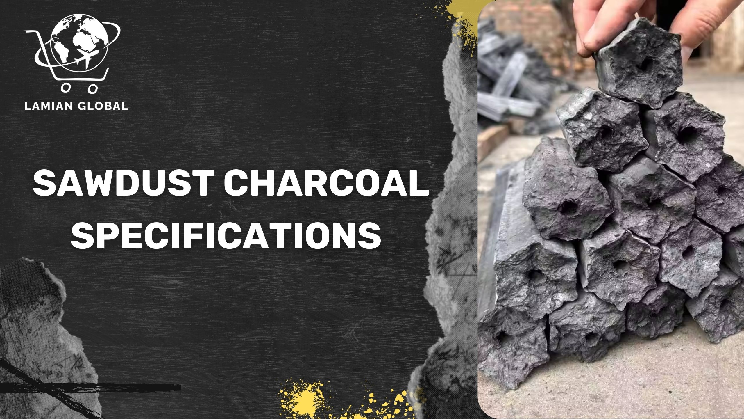 Standard Sawdust Charcoal Technical Specification Sheet