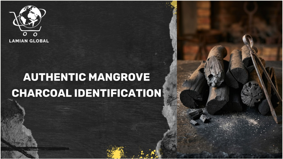 Comparison of sustainably sourced mangrove charcoal vs low-quality counterfeit charcoal