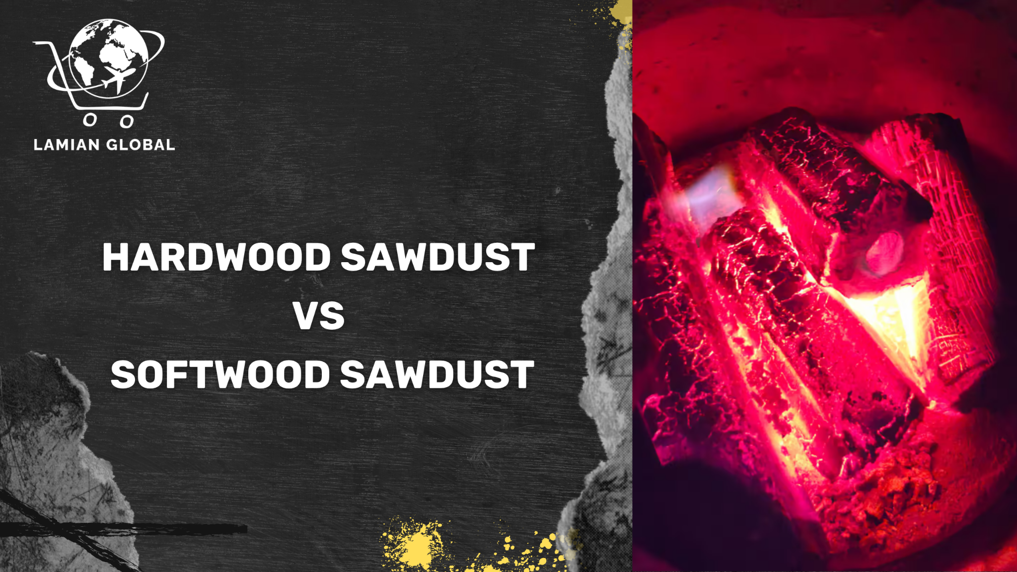 Compare: Hardwood Sawdust vs Softwood Sawdust Charcoal