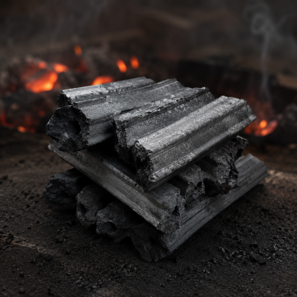 High-performance sawdust charcoal briquettes providing stable heat and clean combustion for commercial BBQ