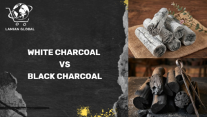 White charcoal vs black charcoal comparison – Binchotan superior hardness and purity
