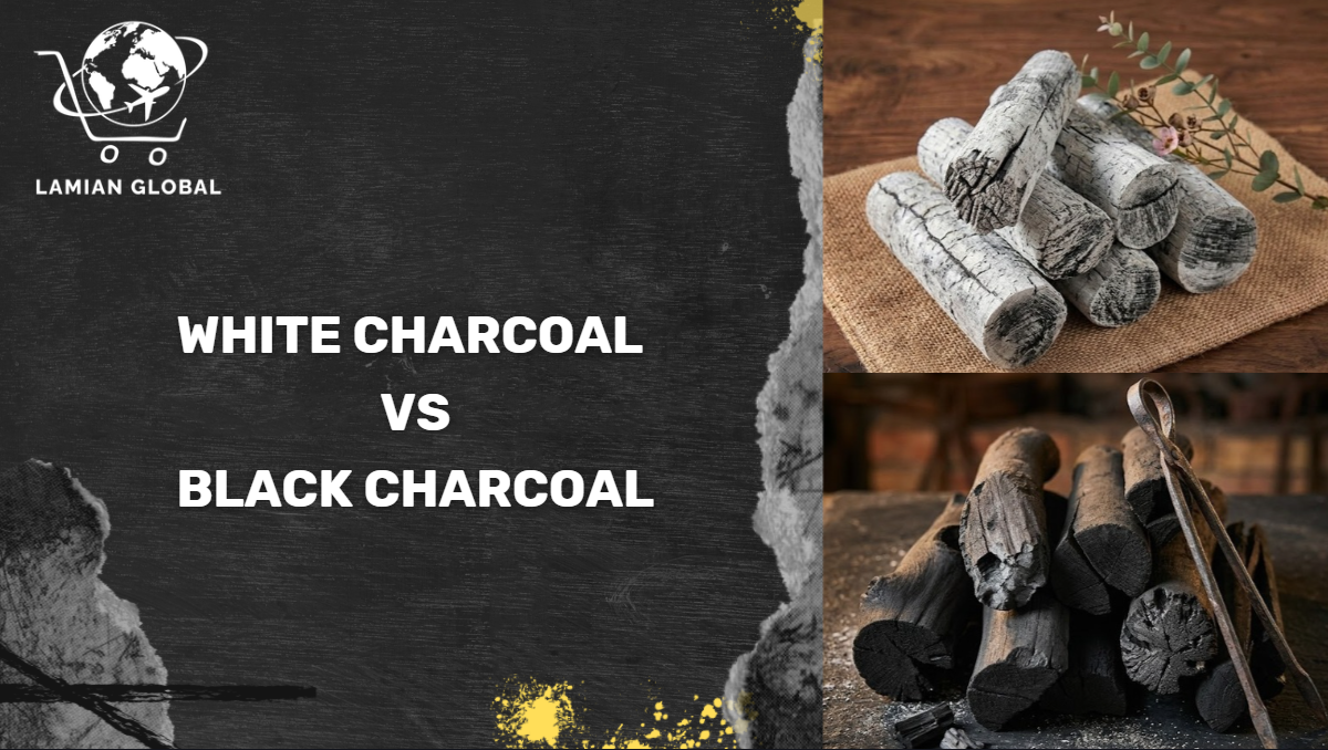 White charcoal vs black charcoal comparison – Binchotan superior hardness and purity